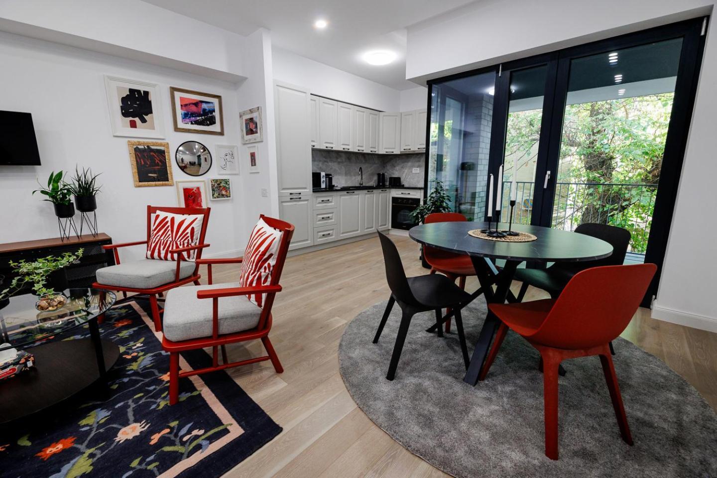 The Corner Luxe Apartment Boekarest Buitenkant foto